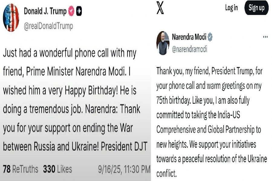 Trump-Modi Tweet