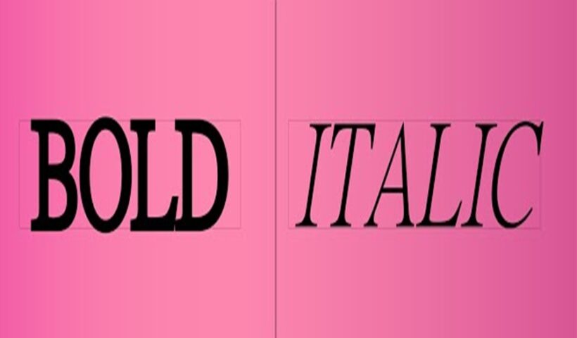 Bold Italic